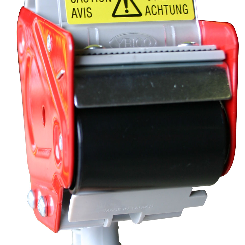 Pistol grip tape gun with heavy duty metal construction