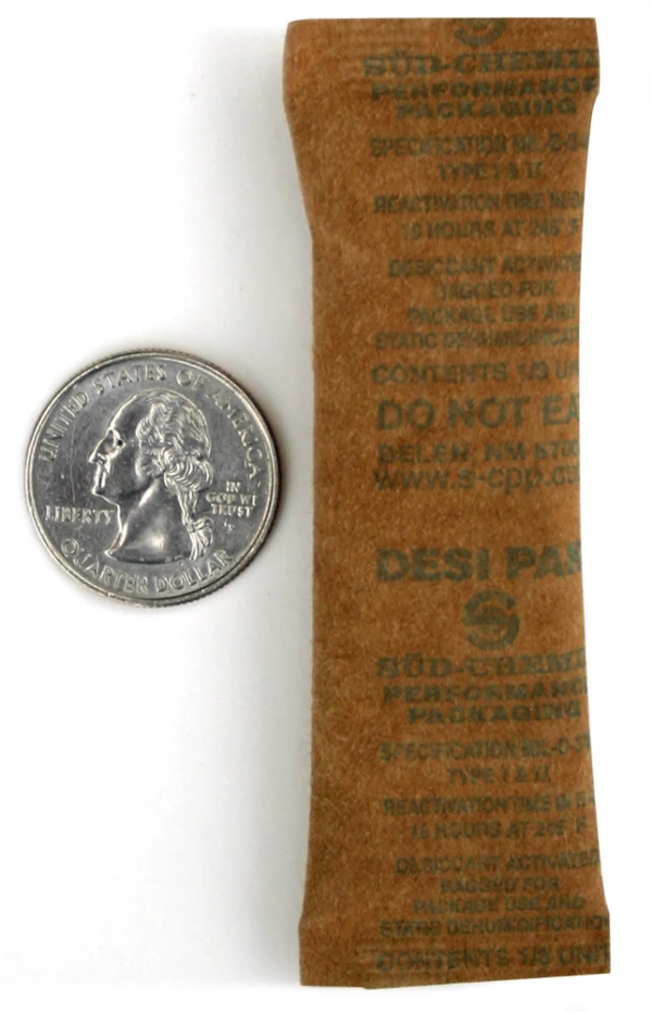 1/3 Clay Desiccant Packets