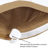White self seal padded mailing envelopes peel and stick lip provides a secure tamper evident seal