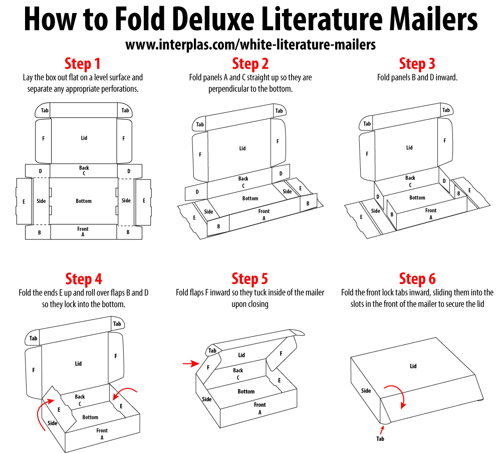 How to fold literature mailers