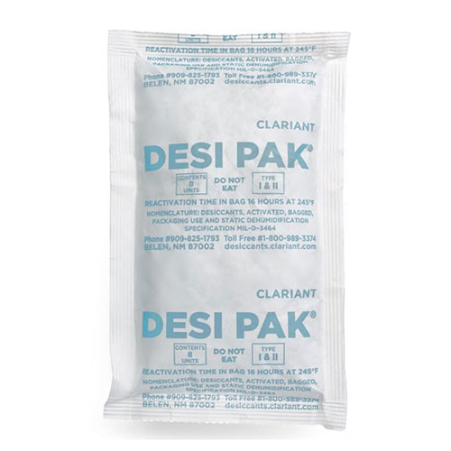 1/6 Tyvek Desi-Pak #29904327698 1 x 2.5 Clay Tyvek Desiccant Packet