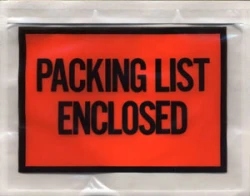 Packing List Enclosed Envelopes Packing List Enclosed Envelopes