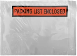 Panel Face Packing List Envelopes Panel Face Packing List Envelopes