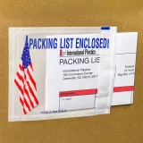 Close up of 4 1/2 x 5 1/2 Panel PACKING LIST ENCLOSED American Flag on Box