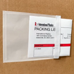 4.5" x 5.5 Clear Packing List Envelope
