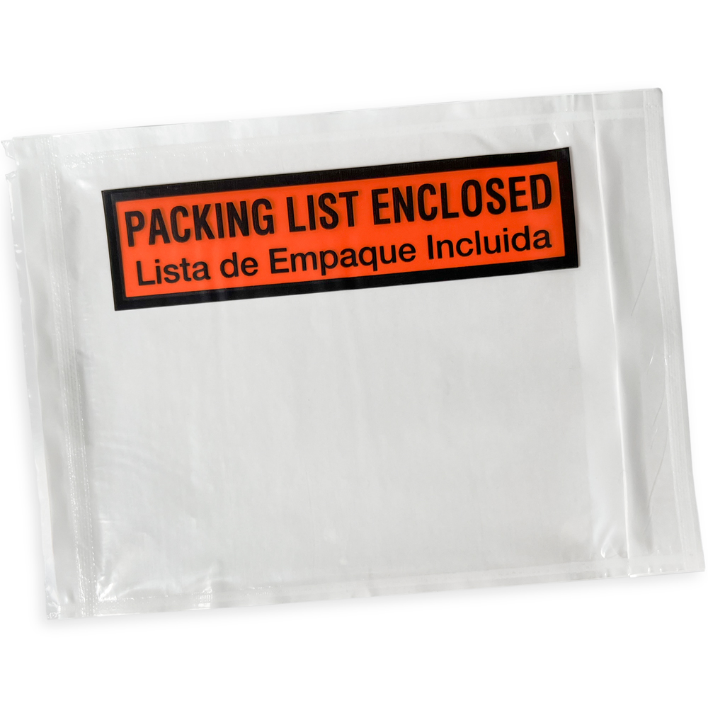 Physical 4.5 x 6 Packing List Enclosed Spanish & English Packing List Envelope