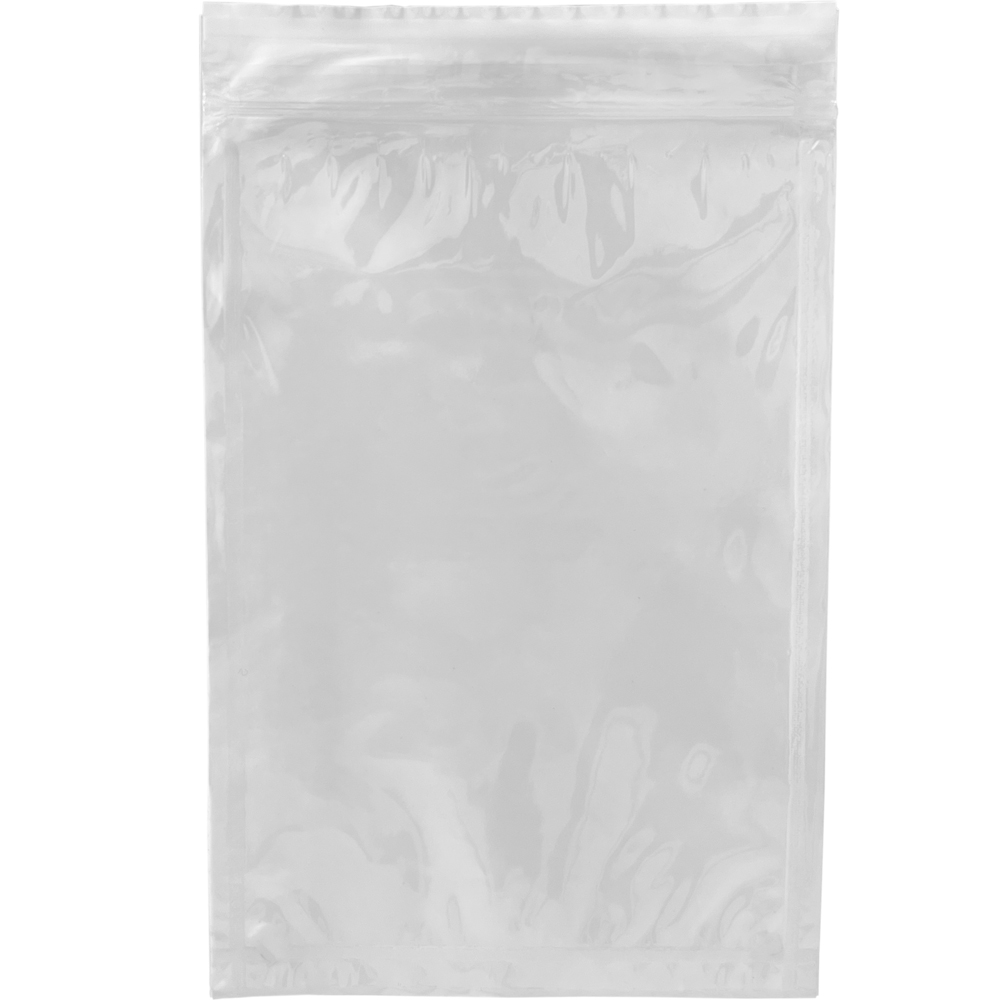 Front of 4x6 Adhesive Backed Reclosable Zipper Locking Envelope