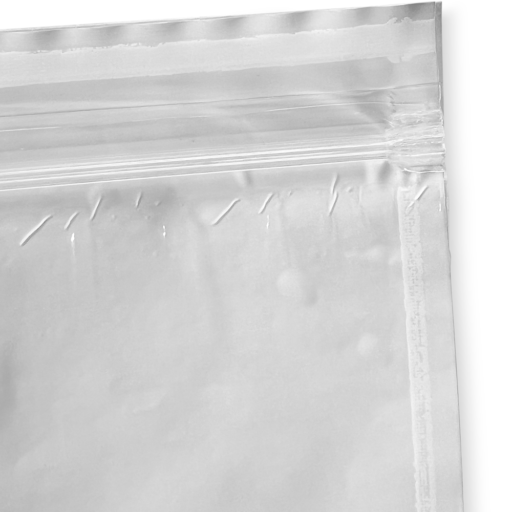 Close up of 4x6 Adhesive Backed Reclosable Zipper Locking Envelope