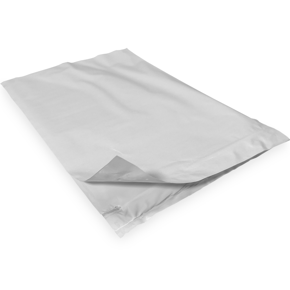 Close up of 6 x 9 Adhesive Backed Reclosable Zipper Locking Envelope Adhesive Back