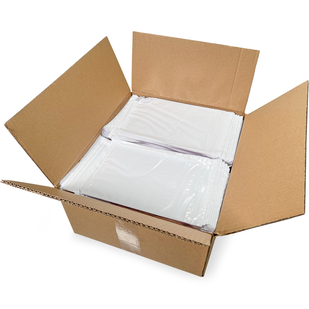 Case of 6 x 9 Adhesive Backed Reclosable Zipper Locking Envelope
