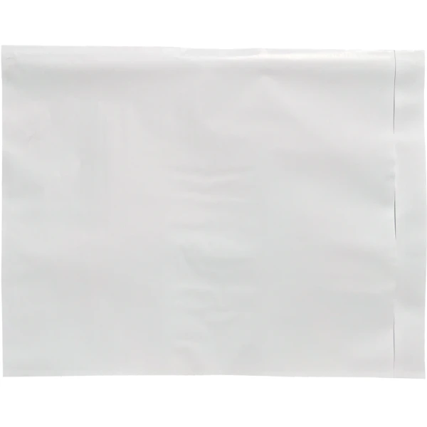 9.5 x 12 Clear Packing List Envelope Back Back of 9-1/2x12 Clear Plain Face Side Loading Packing Envelope