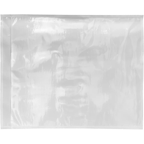 9.5 x 12 Clear Packing List Envelope Front Front of 9-1/2x12 Clear Plain Face Side Loading Packing Envelope