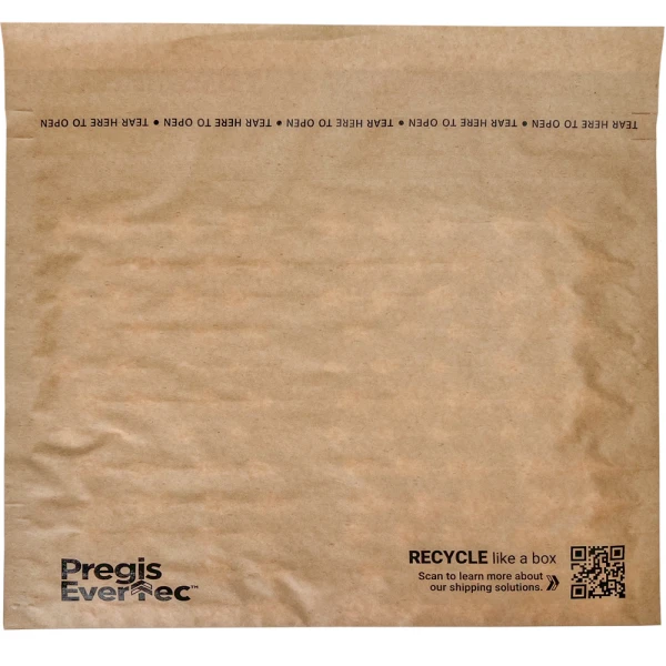 12 x 9 Pregis EverTec Padded Mailer Unsealed Side Unsealed Side of 12 x 9 Pregis EverTec Padded Mailer