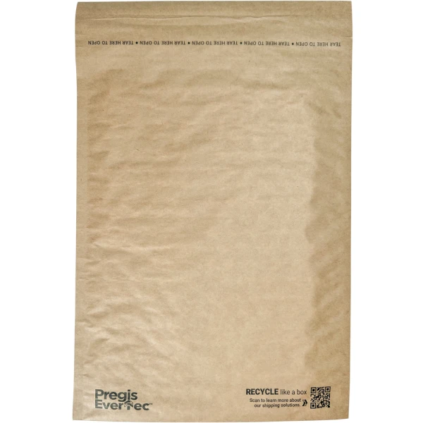 12 x 15 Pregis EverTec Padded Mailer Unsealed Side Unsealed Side of 12 x 15 Pregis EverTec Padded Mailer
