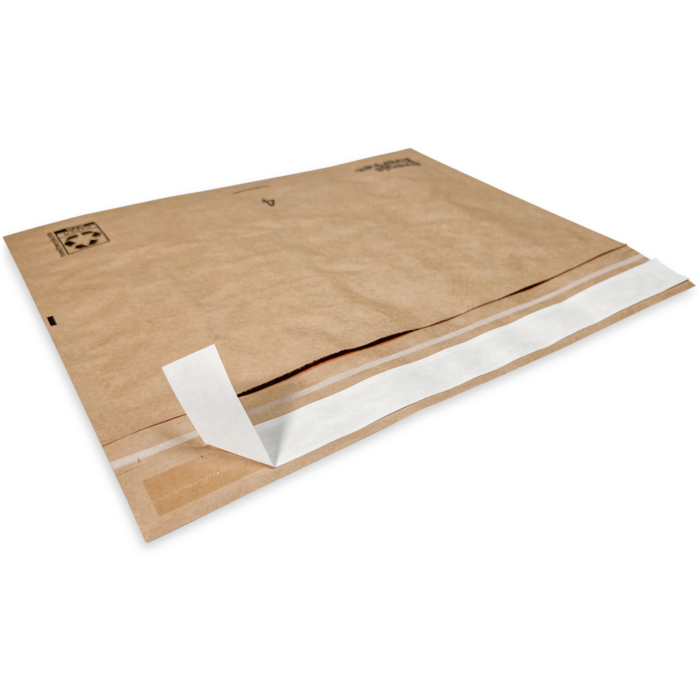 Close up of 14 x 9 Pregis EverTec Padded Mailer Tape