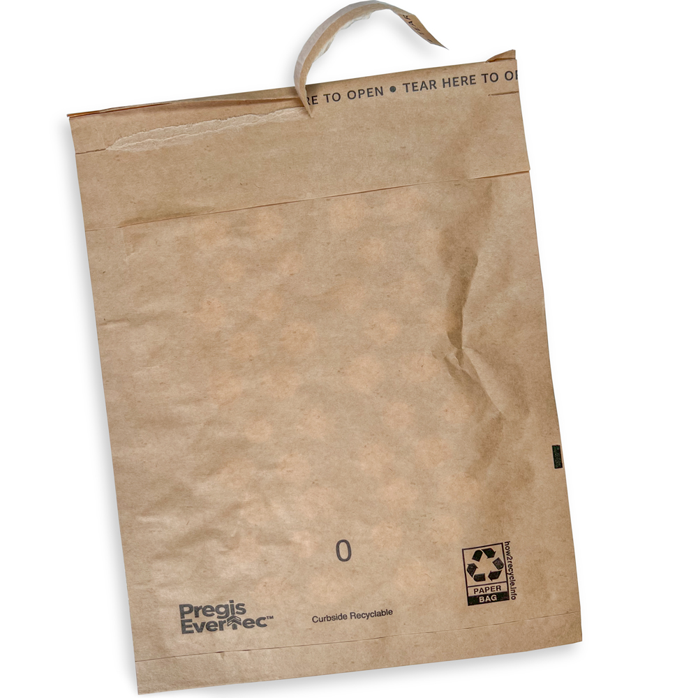 7 x 9 Pregis EverTec Padded Mailer Unsealed with Tear Strip