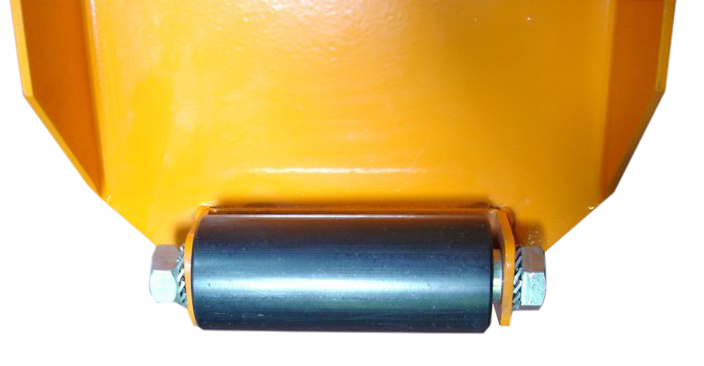 Underside of Ripack Calpack Pallet Lift showing Ertalon Wheel