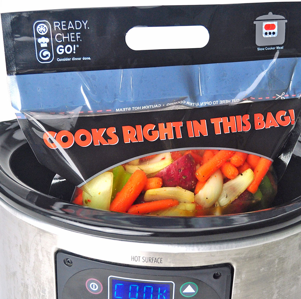 12 x 9.5 + 4 + 2 Ready. Chef. Go! Slow Cooker Bags