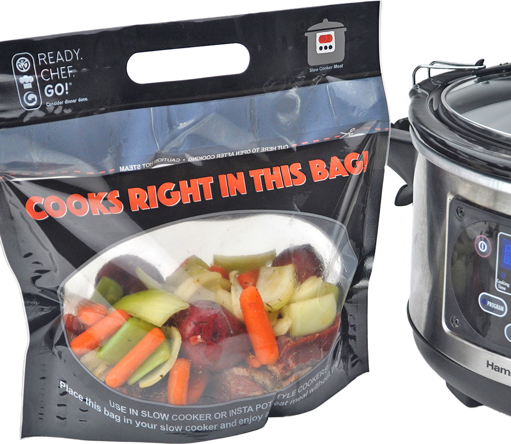 12 x 9.5 + 4 + 2 Ready. Chef. Go! Slow Cooker Bags