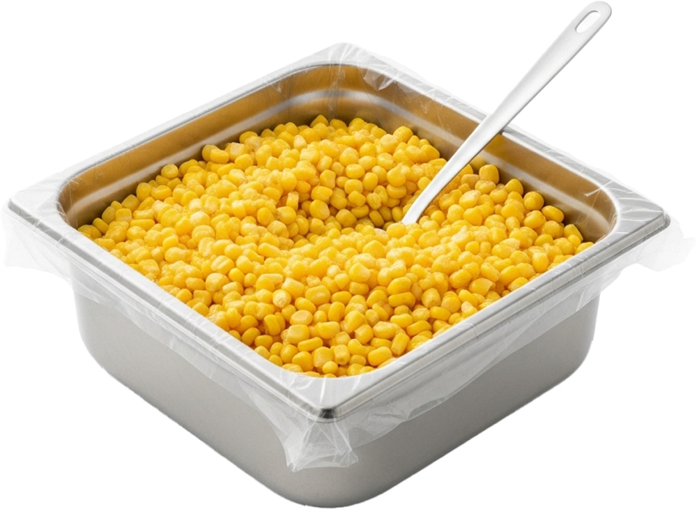 Quarter pan size of 18 x 14 HDPE Steam Table Pan Liners on Roll with Twist Ties