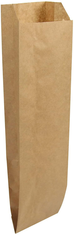 3.75x2.25 x 11.5 Pint Kraft Paper Grocery Bags - Kraft Virgin Paper