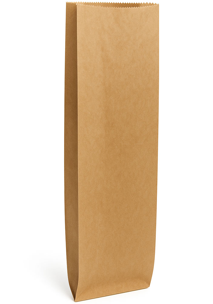 4.5x2.5 x 16 Quart Kraft Paper Grocery Bags - Kraft Virgin Paper