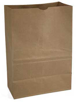 57 lb.  Flat Bottom Grocery Bags