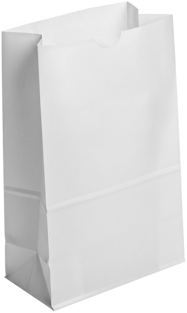 35 lb. White #6 Grocery Bags 35 lb. White #6 Grocery Bags