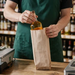 1/2 PT Kraft Liquor Bags