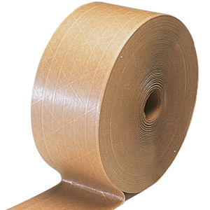 3 x 500 Reinforced Gummed Kraft Paper Tape Water-Activated Paper Packaging   Tape