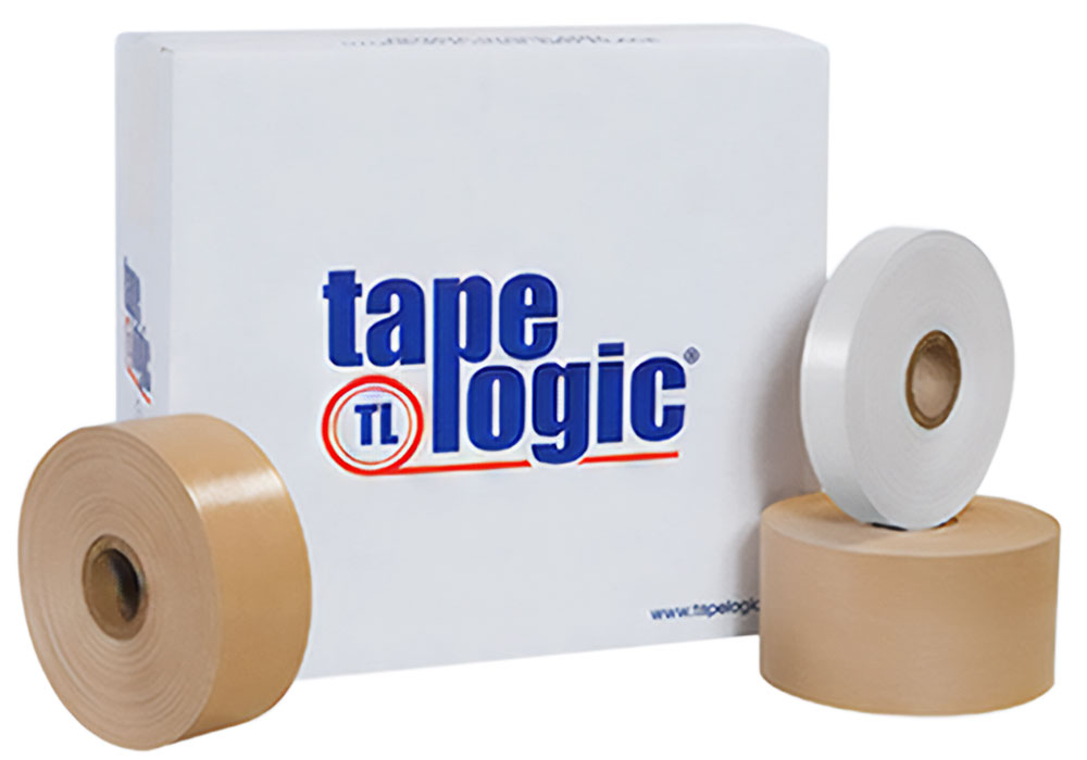 3 x 600 Non-Reinforced Gummed Kraft Paper Tape Water-Activated   Paper Packaging Tape