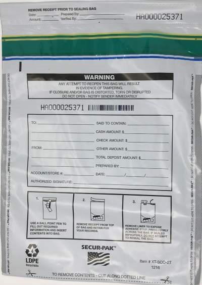 Plastic Security Bags 12 x 16 Secur-Pak