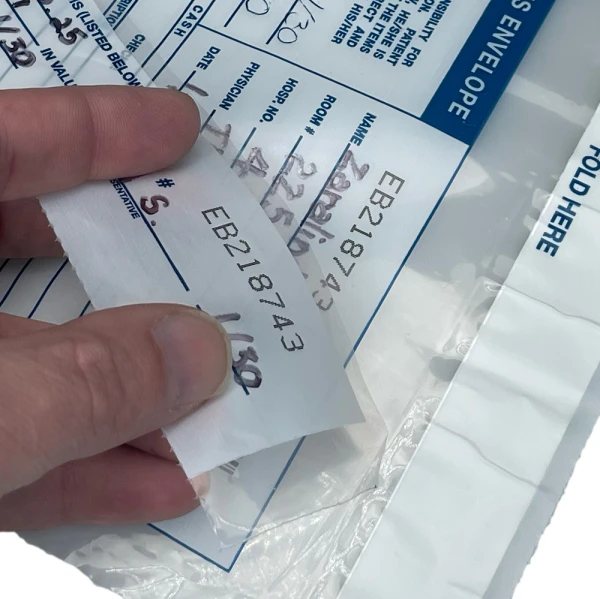 10x13 2.5 mil Patient Valuable Envelope Bags Sequential Numbering Sequential Numbering Patient Valuable Tamper-Evident Envelopes 10 x 13 2.5 Mil