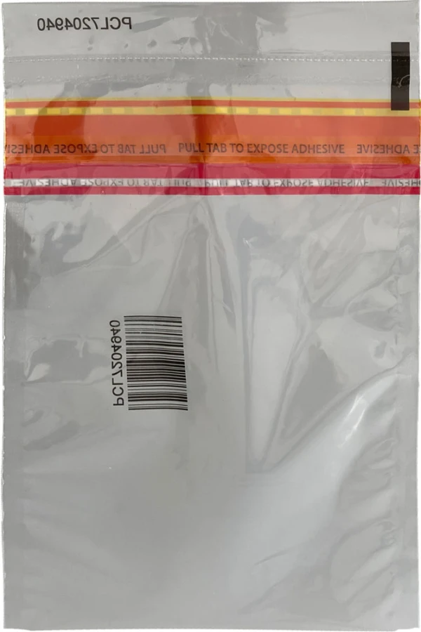 6x9 Secur Pak Plastic Bank Deposit Bag Back