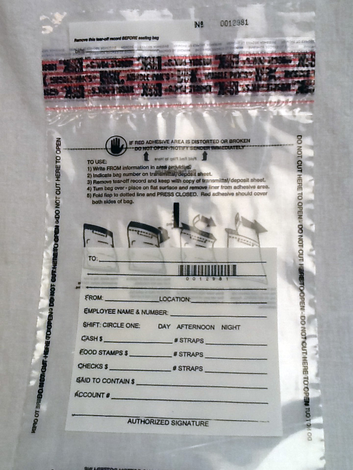 9x12 3mil Plastic Deposit Bags