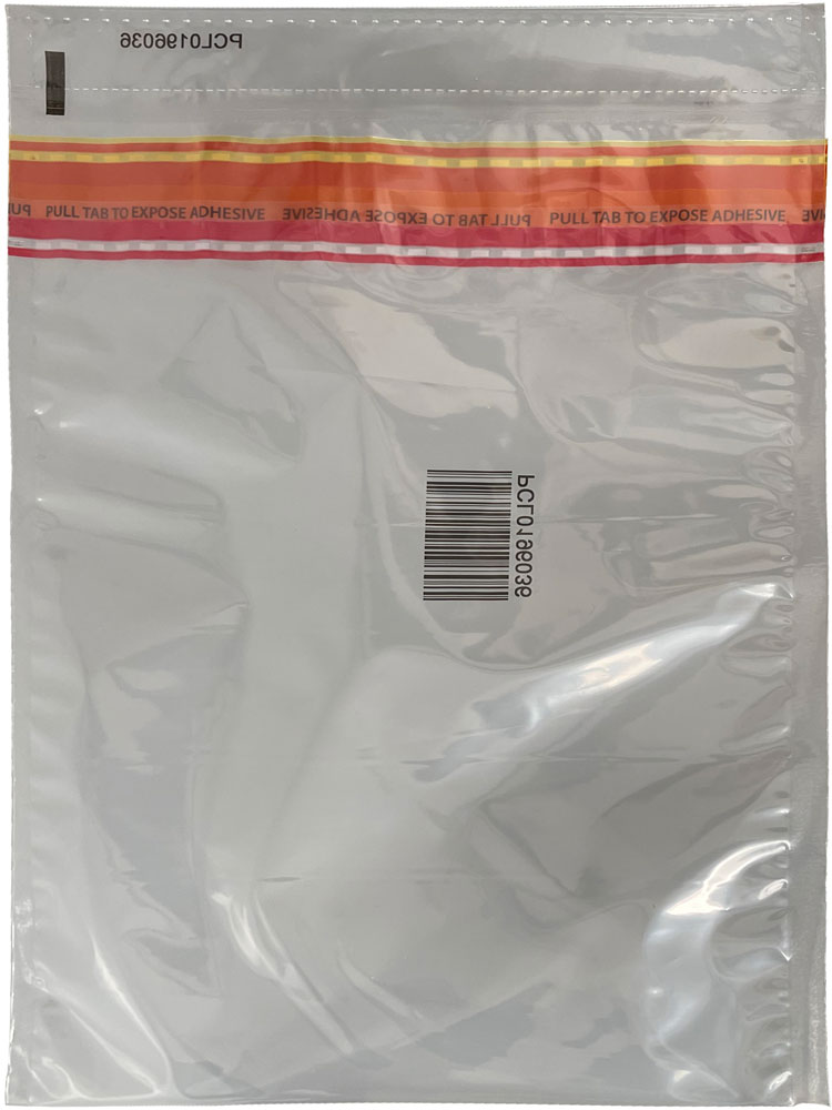 Clear Plastic Bank Deposit Bags 9 x 12 Back