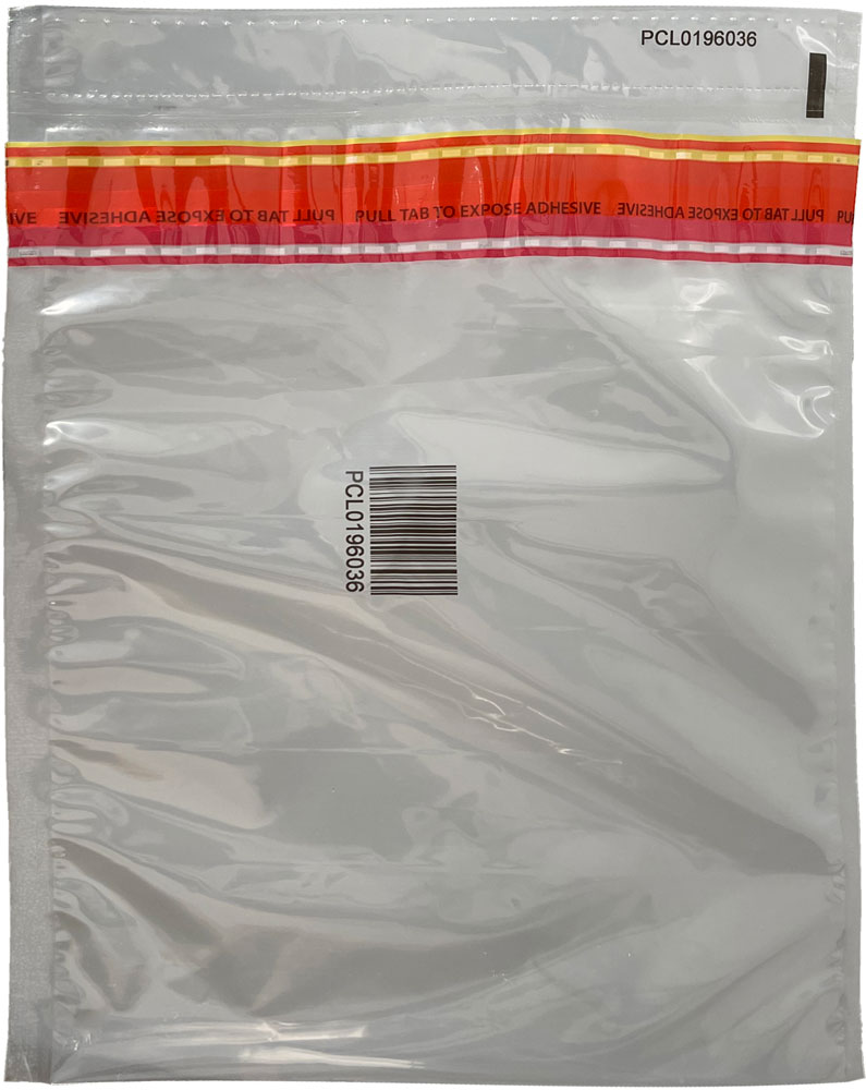 Clear Plastic Bank Deposit Bags 9 x 12 Front