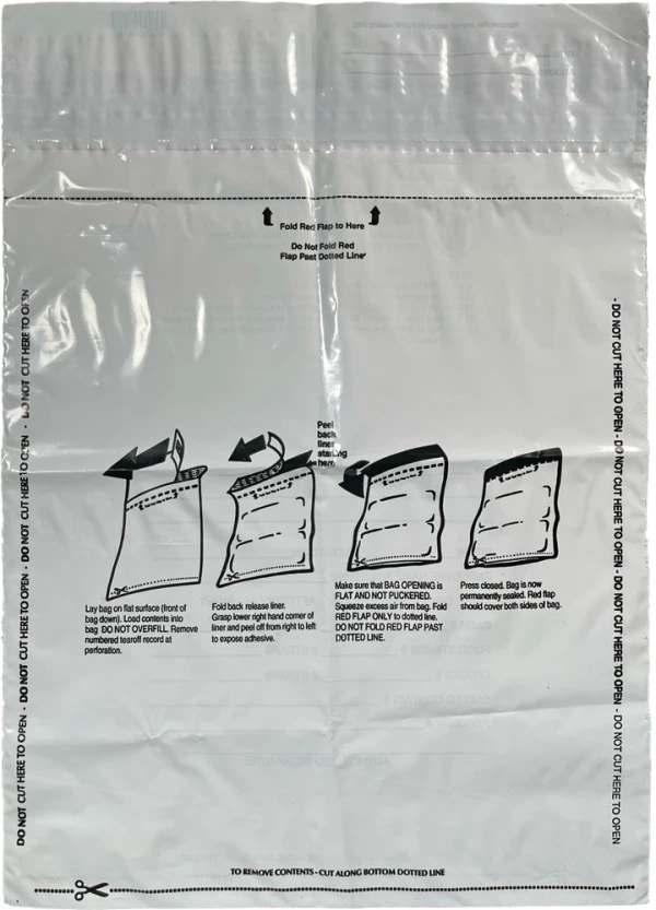 Plastic Deposit Bags 14 x 17 Secur-Pak Back White Plastic Deposit Bags 14 x 17 Secur-Pak Back