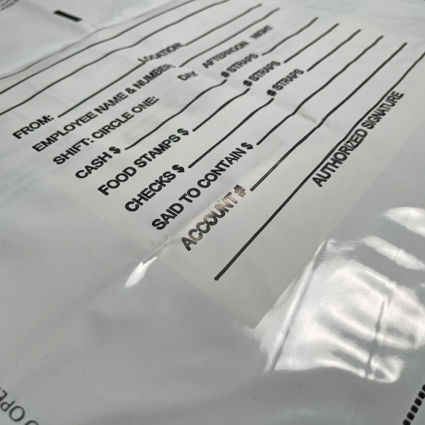 Plastic Deposit Bags 14 x 17 Secur-Pak Write On White Block Plastic Deposit Bags 14 x 17 Secur-Pak Write On White Block Area