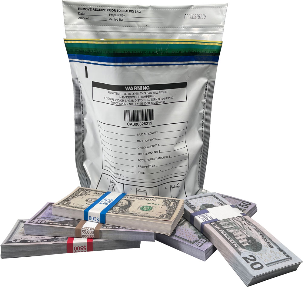 Secur-Pak Deposit Bag with Pouch 9 x 12