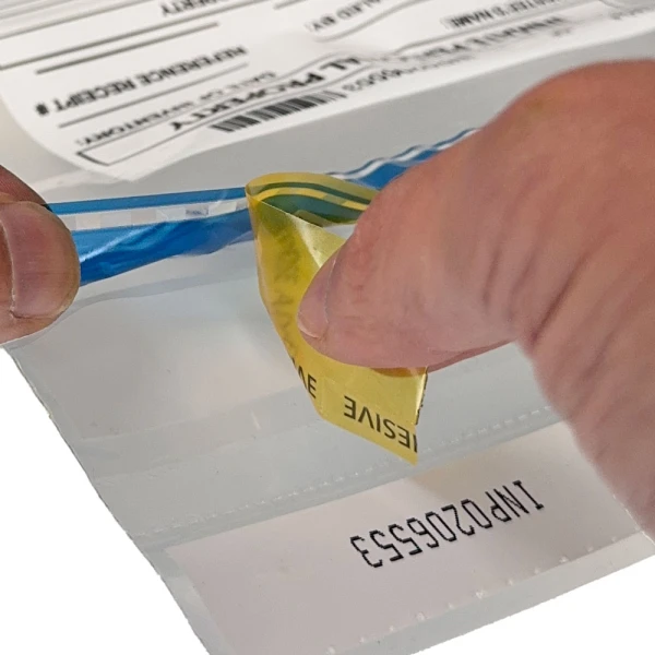 Plastic Inmate Property Bag 9x12 Secur-Pak Tape Closure Tape Closure Plastic Inmate Property Bag 9x12