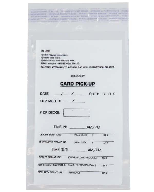 Secur-Pak Card/Dice Bag 6 x 9 Secur-Pak Card/Dice Bag 6 x 9