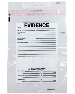 Plastic Evidence Bags 12 x 16 Secur-Pak