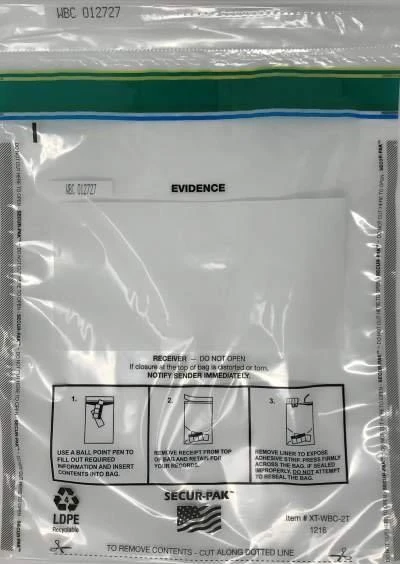 Secur-Pak Evidence Bag 12 x 16 Secur-Pak Evidence Bag 12 x 16
