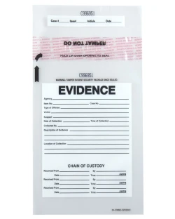 Plastic Evidence Bags 6.5 x 9 Secur-Pak