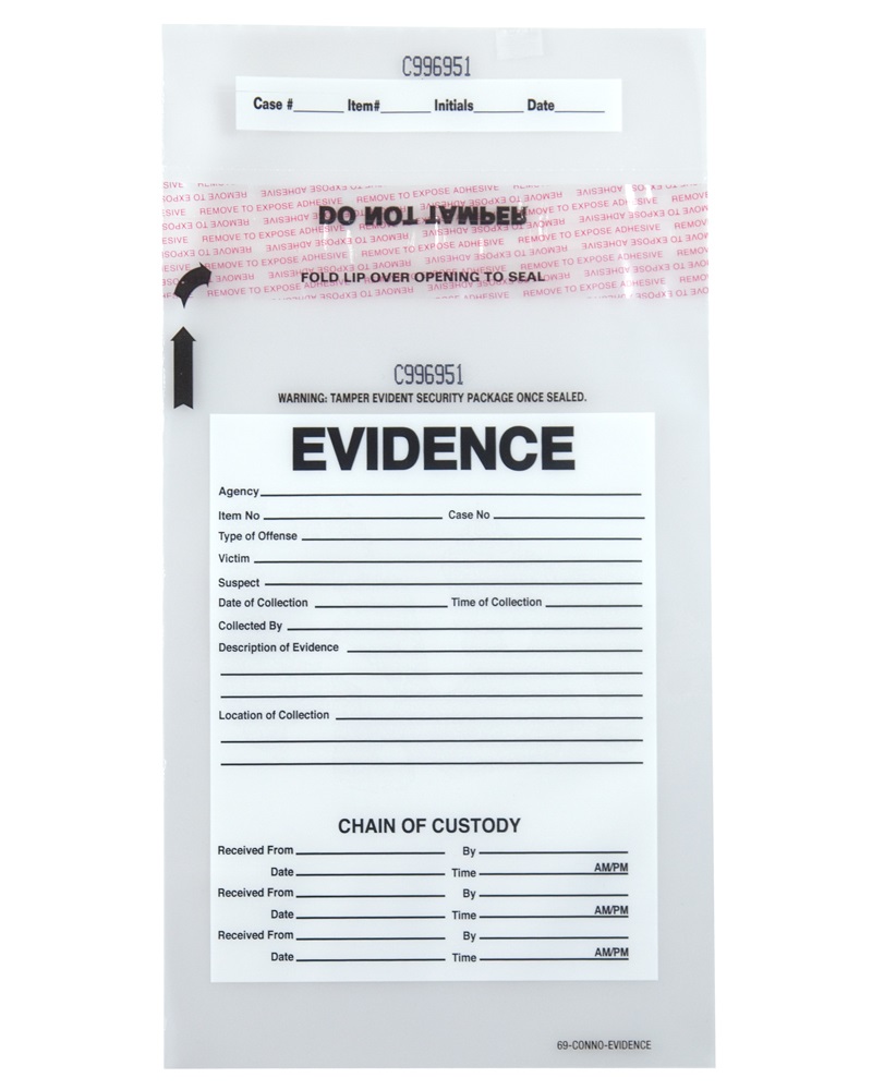 Secur-Pak Evidence Bag 6.5 x 9