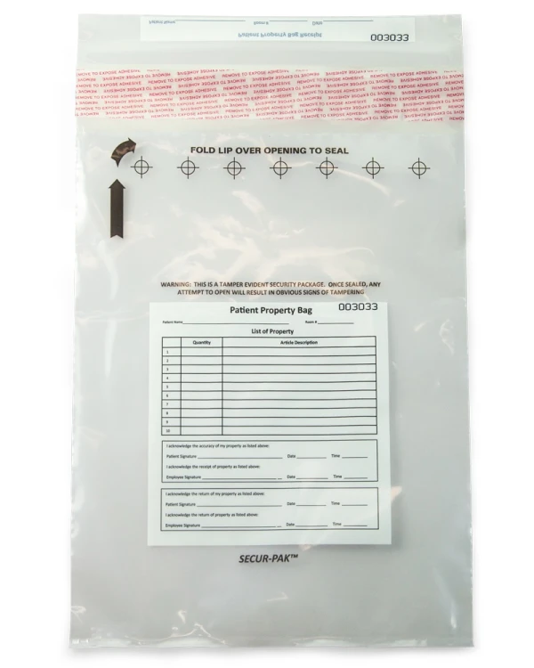 Secur-Pak Patient Belonging 9 x 12