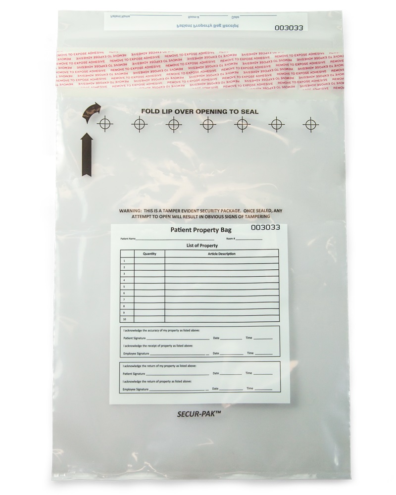 Secur-Pak Patient Belonging 9 x 12