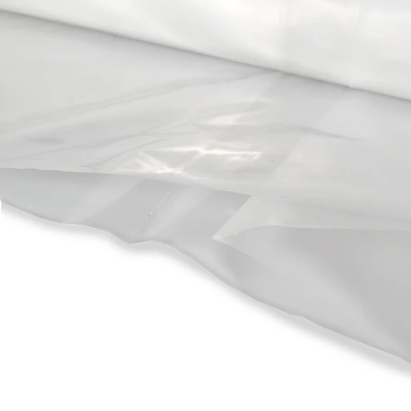 10x100 4 Mil Clear Plastic Sheeting C&A Film Open End Open End of 4 Mil 10 ft. x 100 ft. Clear Plastic Sheeting (Construction & Agriculture Film) on Roll