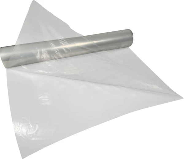 50 x 200 1.5 Mil Clear Plastic Sheeting C&A Film Center Fold Center Fold 1.5 Mil 50 inch x 200 ft. Clear Plastic Sheeting (Construction & Agriculture Film) on Roll